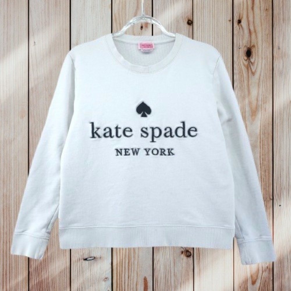Kate Spade NY Pullover Crew Neck Sweatshirt Womens M